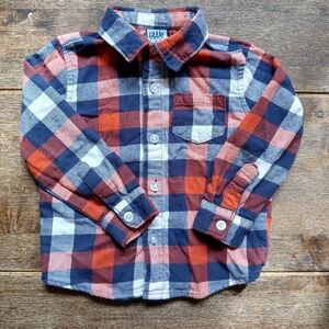 Little Lad Boys 2T Plaid Flannel Shirt